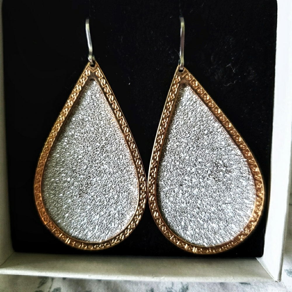 Rebecca Earrings & Necklace Sterling 18k Bronze - Picture 3 of 16
